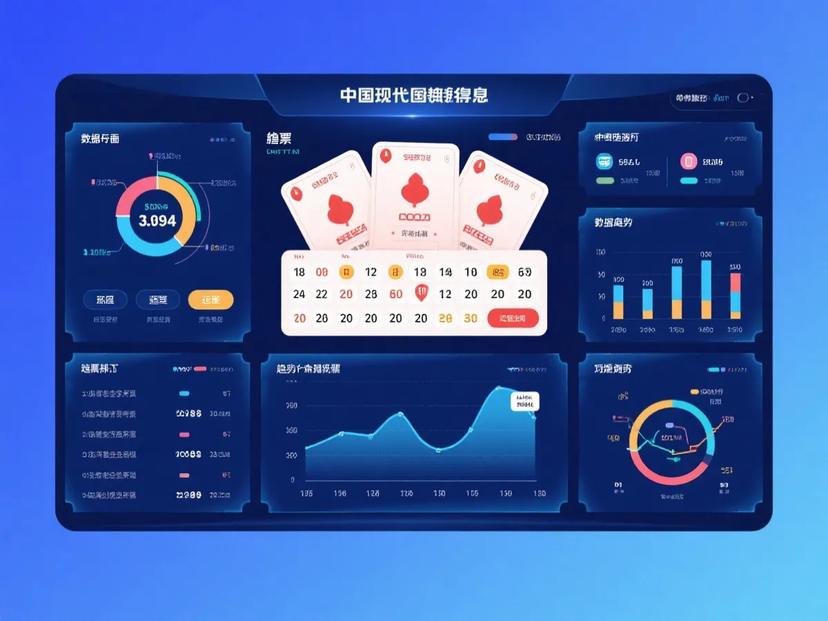 开奖公告与走势分析界面示意图